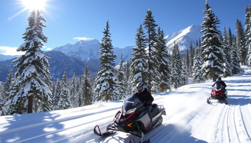 Snowmobiling in Telluride