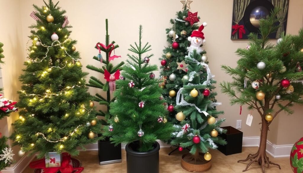 Variety of Rental Christmas Trees