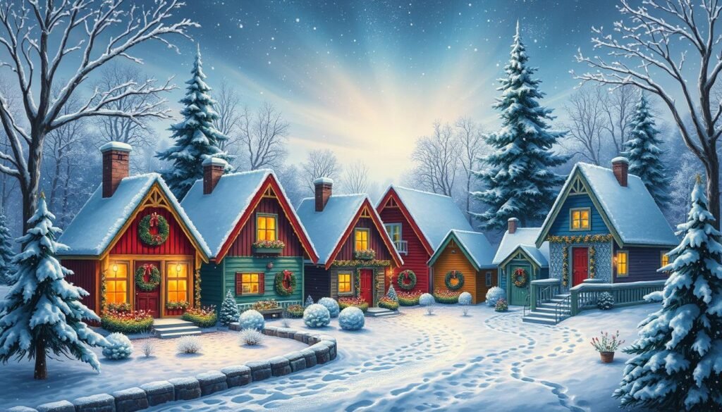 colorful cottages