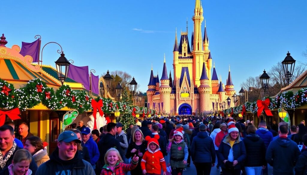 disney world christmas crowds