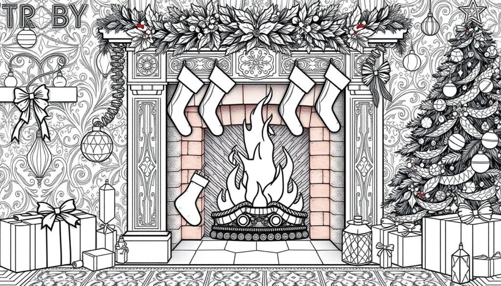 festive adult coloring