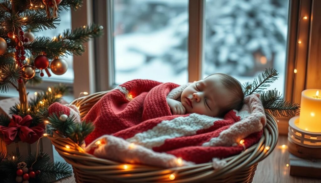 newborn christmas photography