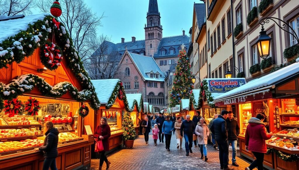 shopping at basel christmas markets