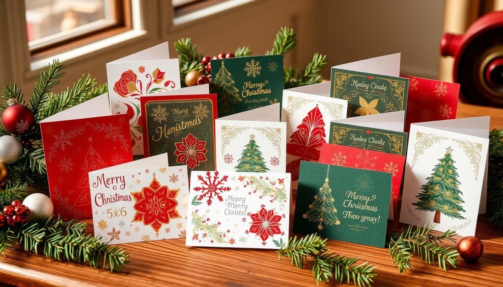 small christmas card sizes