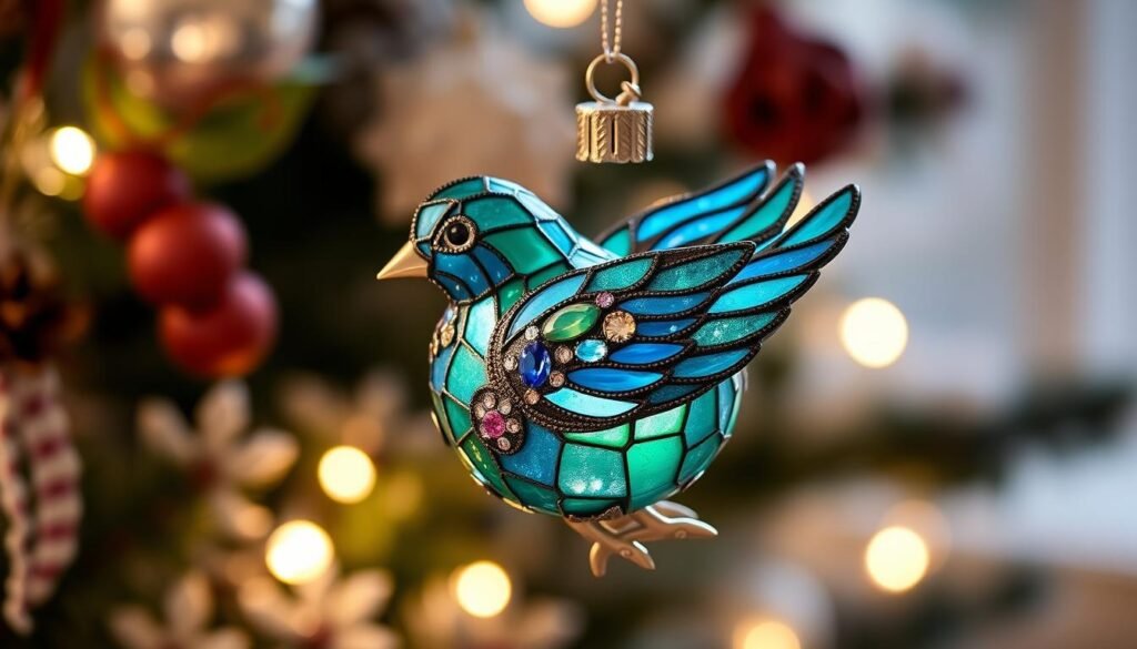 tiffany bird ornament