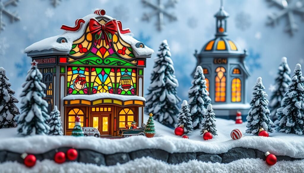 tiffany holiday window miniatures